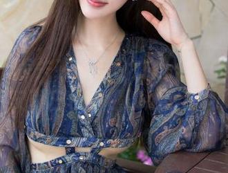 魅妍社 – 丢失在光与影之间——Olivia童安琪白色图包的迷人瞬间